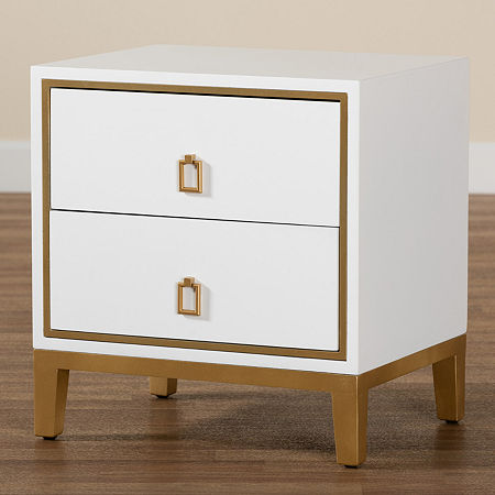 Donald 2-Drawer, One Size, White