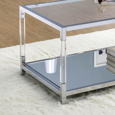Kingston Glass Top Storage Coffee Table