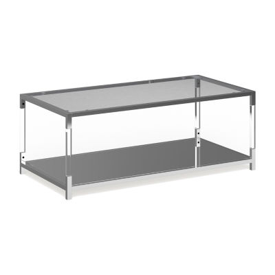 Kingston Glass Top Storage Coffee Table