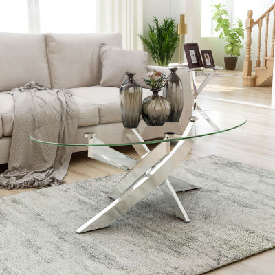 Newport Glass Top Coffee Table