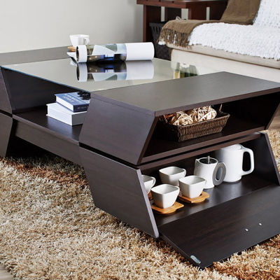 Ashland Glass Top Coffee Table