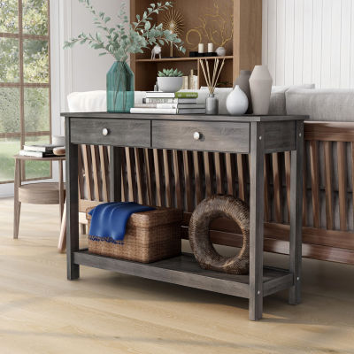 Conway 2-Drawer Storage Console Table