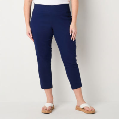 St. John's Bay-Plus Womens Ankle Pull-On Pants