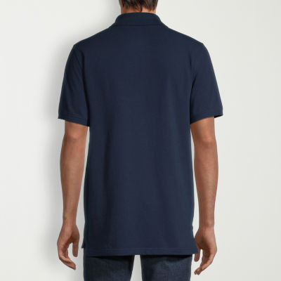 St. John's Bay Dexterity Premium Stretch Mens Classic Fit Easy-on + Easy-off Adaptive Short Sleeve Polo Shirt