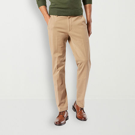 Dockers Workday Khaki With Smart 360 Flex Mens Slim Slim Fit Flat Front Pant, 36 30, Beige