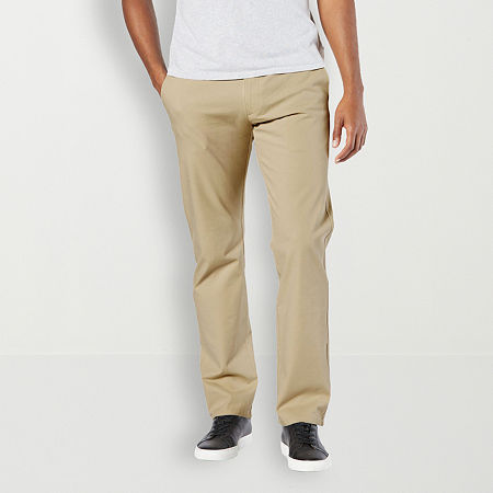 Dockers Ultimate Chino With Smart 360 Flex Mens Straight Fit Flat Front Pant, 30 32, Beige