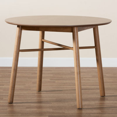 Denmark Round Wood-Top Dining Table