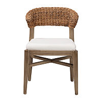 Chloe Side Chair, One Size, White
