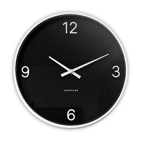 Westclox Decorative Home Large Timepiece Collection Wall Clock In White