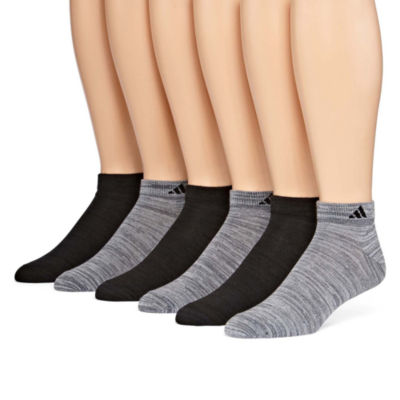 adidas 6 Pair Superlite Low Cut SocksMens, Color Black Gray JCPenney