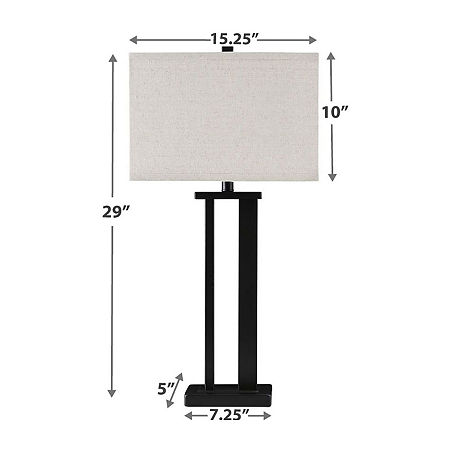 Signature Design By Ashley Aniela 2-pc. Metal Table Lamp, One Size, Brown