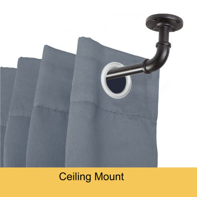 Kenney Adler Indoor/Outdoor Wrap Around 5/8 IN Adjustable Curtain Rod