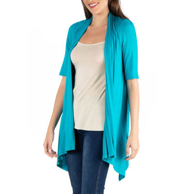 24/7 Comfort Apparel Loose Fit Open Front Cardigan