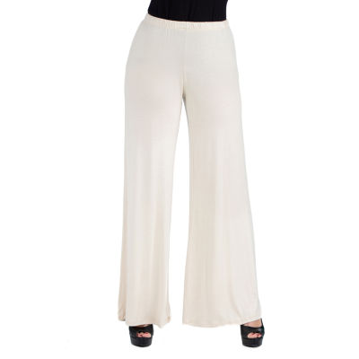 24/7 Comfort Apparel Comfortable Solid Palazzo Pants