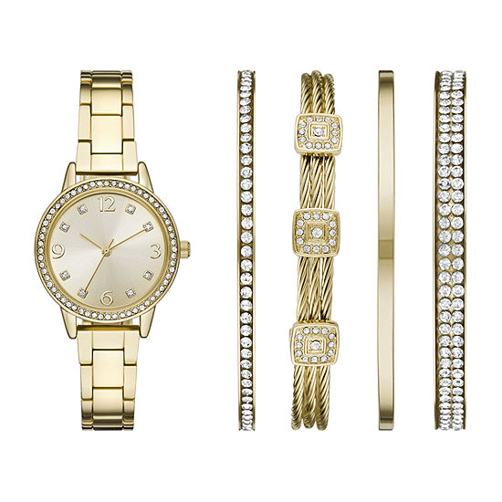 Ladies Womens Gold Tone 5-pc. Watch Boxed Set Fmdjset064 - JCPenney