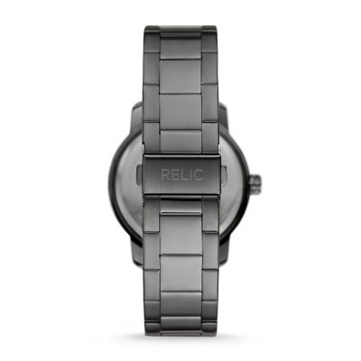 Relic By Fossil Sanger Mens Gray Stainless Steel Bracelet Watch