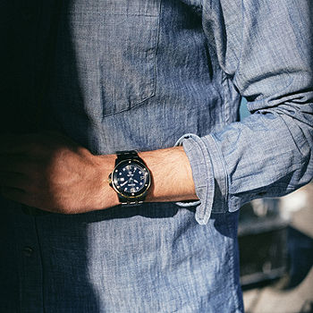 Bulova Marine Star Mens Diamond Accent Black Stainless Steel Bulova Marine Star Mens Diamond Accent Black Stainless Steel