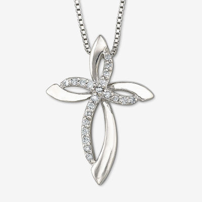 Gems One Diamond Cross Pendant In Sterling Silver (1/10 Ct. Tw.) 2411738 -  Sami Fine Jewelry