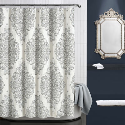 Queen Street Avelina Shower Curtain, Color Silver JCPenney