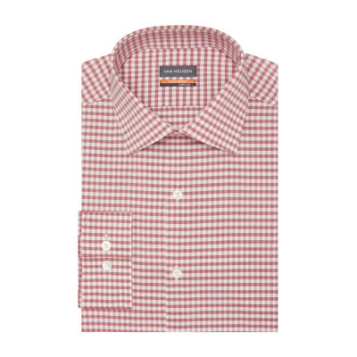 Van Heusen Slim Stain Shield Mens Slim Fit Stretch Fabric Wrinkle Free Long Sleeve Dress Shirt