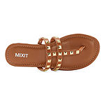 Mixit Womens Aman T-Strap Flat Sandals