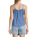 a.n.a Womens Square Neck Sleeveless Tank Top