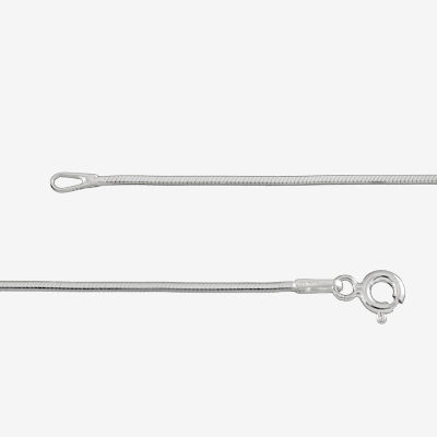 Made in Italy Womens Sterling Silver 16 Inch Snake Chain Necklace