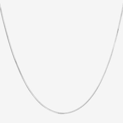 Made in Italy Womens Sterling Silver 16 Inch Snake Chain Necklace