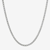 Silver rope chain mens deals 20 inch