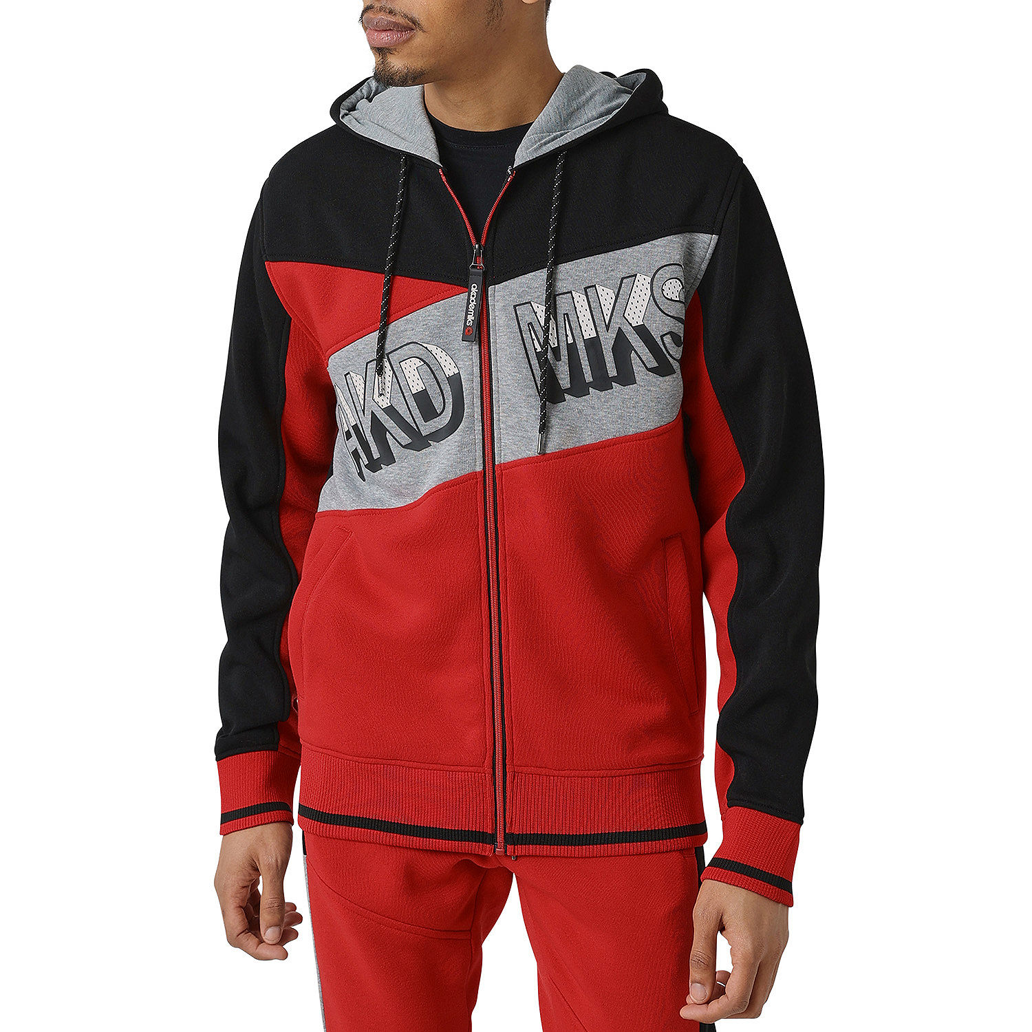Akademiks Mens Long Sleeve Hoodie, Color: Red - JCPenney
