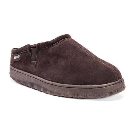 Muk Luks Mens Clog Slippers, 13, Brown