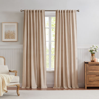 G.H. Bass & Co. Peak LightFiltering Back Tab Set of 2 Curtain Panel, Color Ochre JCPenney