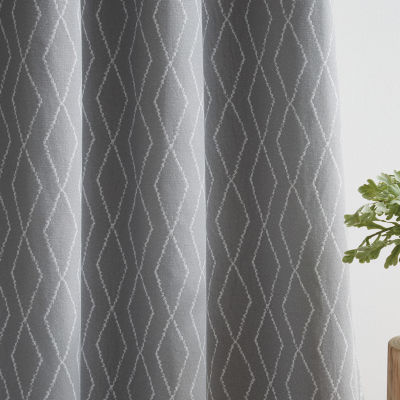 G.H. Bass & Co. River Grommet Top Blackout Set of 2 Curtain Panel