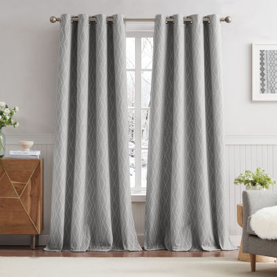 G.H. Bass & Co. River Grommet Top Blackout Set of 2 Curtain Panel