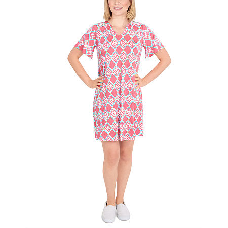  Larky Lark Short Sleeve Diamond T-Shirt Dress