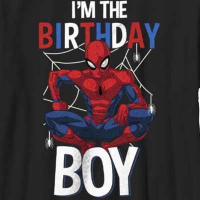 Little & Big Boys Crew Neck Short Sleeve Spiderman Graphic T-Shirt