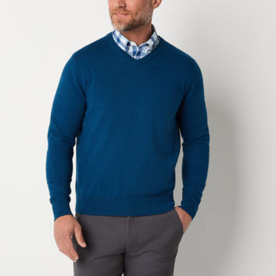 Jcpenney mens v neck on sale sweater