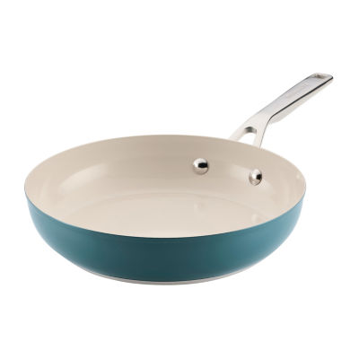 KitchenAid Color-Finished Stainless Steel Agave 3-Ply Base Stainless Steel  Frying Pan, Color: Agave Blue - JCPenney