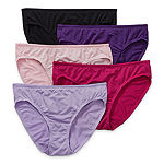 Fruit of the Loom Ladies Breathable 5 Pack Multi-Pack Bikini Panty 5dpbbk1