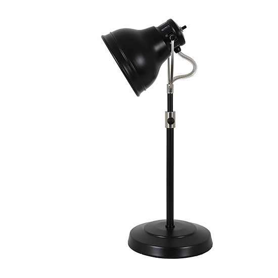 Decor Therapy Black Desk Task With Adjustable Shade Steel Table Lamp