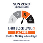 Sun Zero Evan Blackout Grommet Top Single Patio Door Curtain