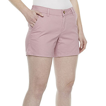 a.n.a Womens 5'' Chino Short, Color: Lilas Pink - JCPenney