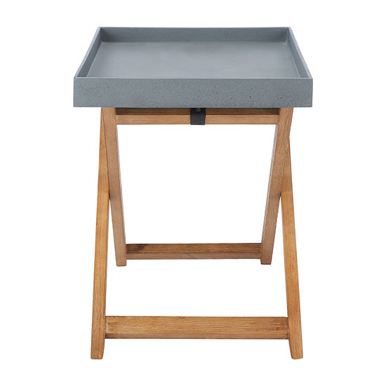 Terance Patio Collection Weather Resistant Folding Patio Side Table