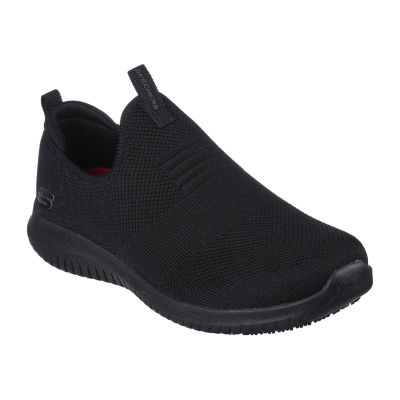 Skechers Womens Ultra Flex Slip Resistant Work Shoes, Color: Black ...