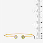Diamond Addiction Womens 1/6 CT. T.W. White Diamond 10K Gold 10K Gold Cuff Bracelet