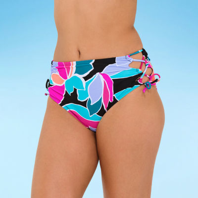 Decree Womens Abstract High Waist Bikini Swimsuit Bottom Juniors
