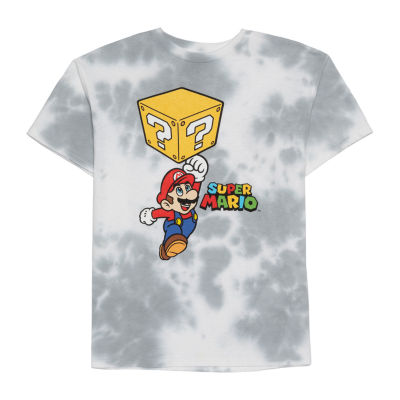 Little & Big Boys Crew Neck Super Mario Short Sleeve Graphic T-Shirt