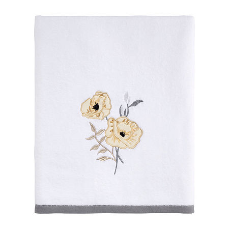 Avanti Marielle Floral Bath Towel, One Size, White