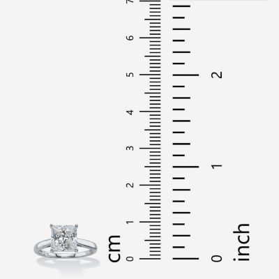 DiamonArt® Womens 2 /2 CT. T.W. White Cubic Zirconia 10K Gold Square Engagement Ring