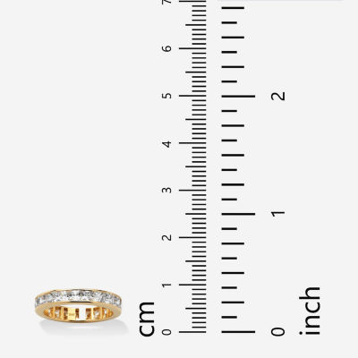 DiamonArt® 4MM 5 1/4 CT. T.W. White Cubic Zirconia 10K Gold Band